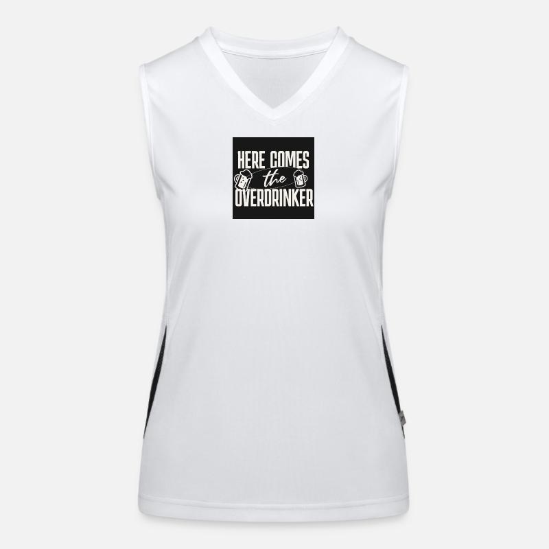 Here comes the Overdrinker Women's Functional Contrast Tank Top