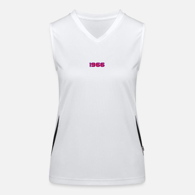1966 Retro Neon Typography Women's Functional Contrast Tank Top