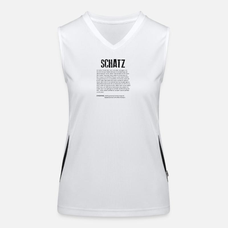 Schatz Definition Funktionelles Kontrast-Tank Top für Frauen