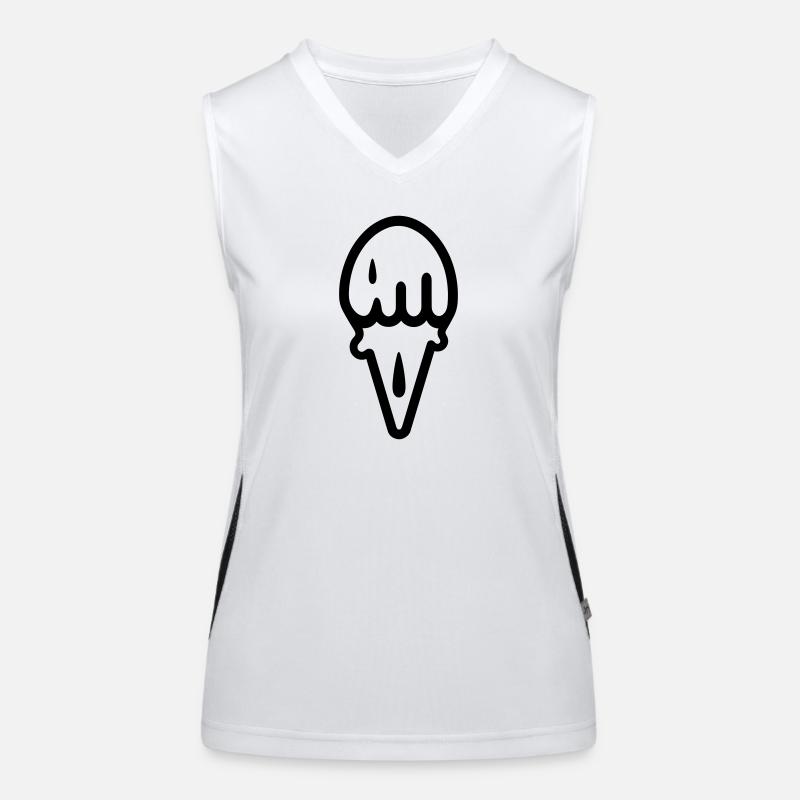 Eis Funktionelles Kontrast-Tank Top für Frauen