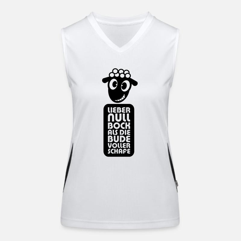 Null Bock Funktionelles Kontrast-Tank Top für Frauen