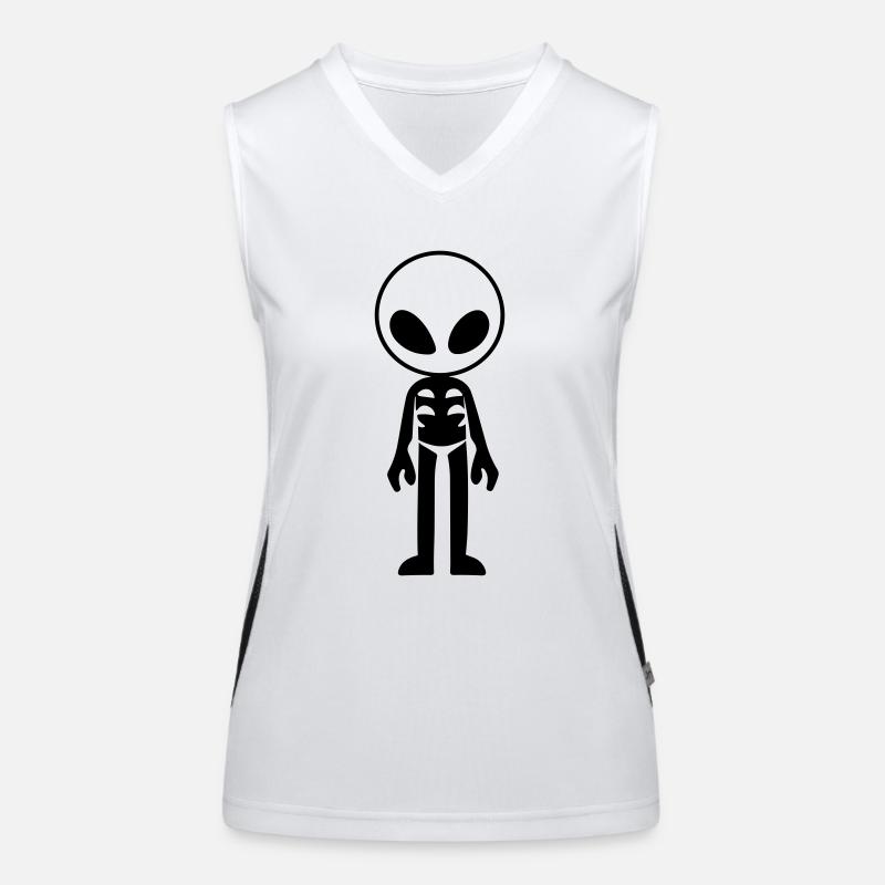 Außerirdischer Funktionelles Kontrast-Tank Top für Frauen