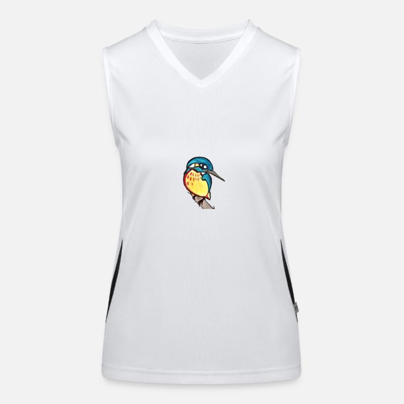Eisvogel Funktionelles Kontrast-Tank Top für Frauen