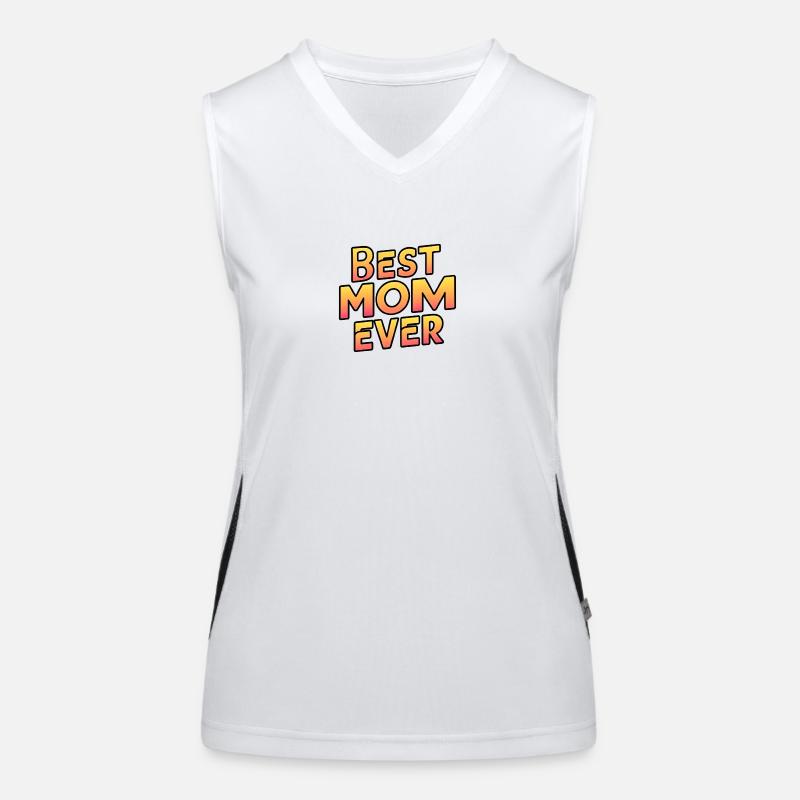 Die beste Mutter aller Zeiten Funktionelles Kontrast-Tank Top für Frauen