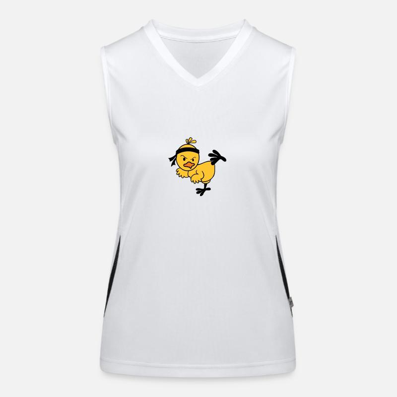 Karate Chick Funktionelles Kontrast-Tank Top für Frauen