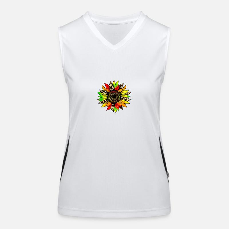Juneteenth Sunflower Black History Mother's Day Women's Functional Contrast Tank Top