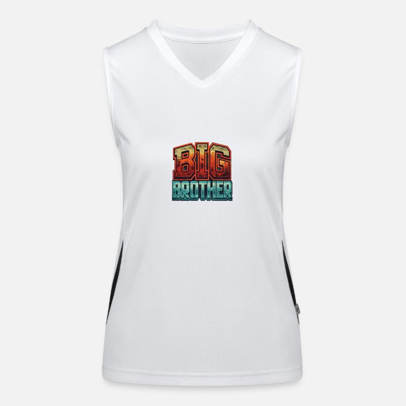 GROßER BRUDER Funktionelles Kontrast-Tank Top für Frauen