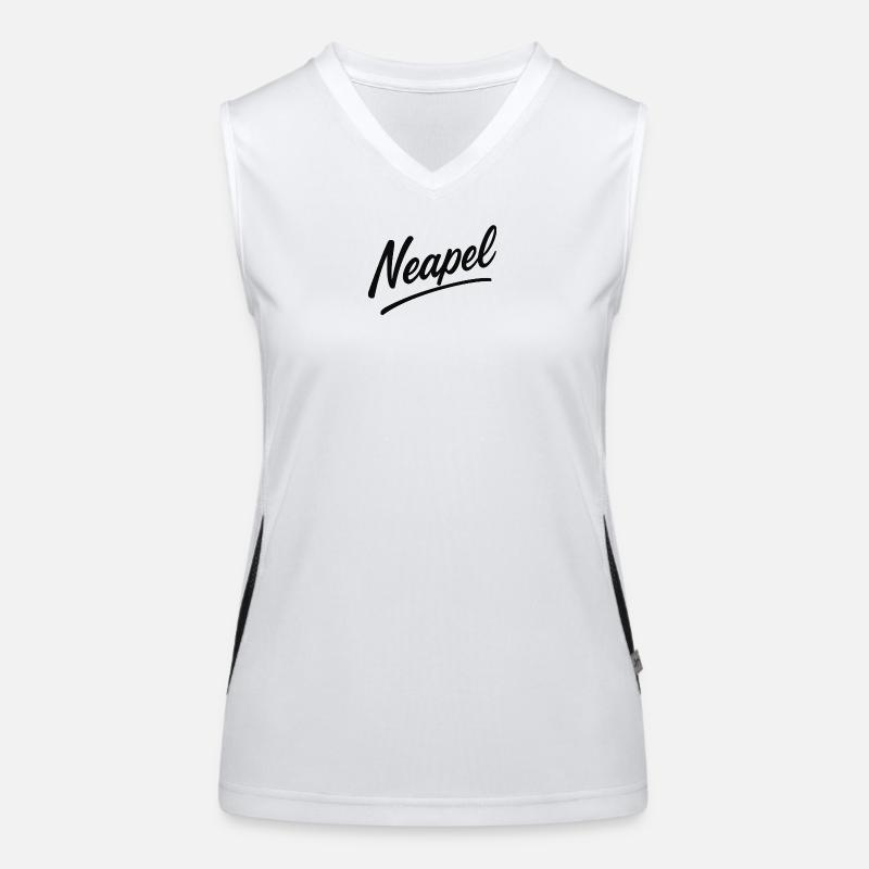 Neapel Script Schriftzug Funktionelles Kontrast-Tank Top für Frauen
