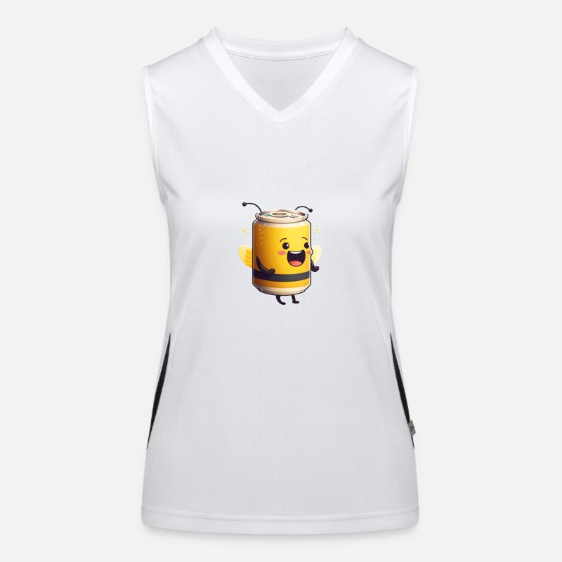 Bee(r)-Can - The Bee Bee Beer Can Women's Functional Contrast Tank Top