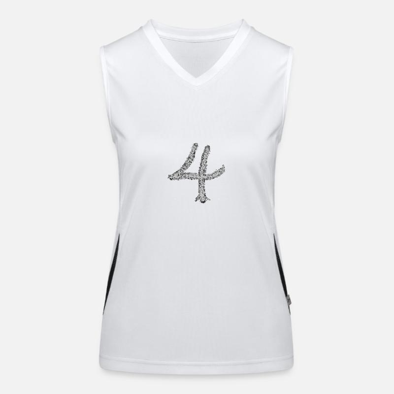 Nummer 4 Funktionelles Kontrast-Tank Top für Frauen