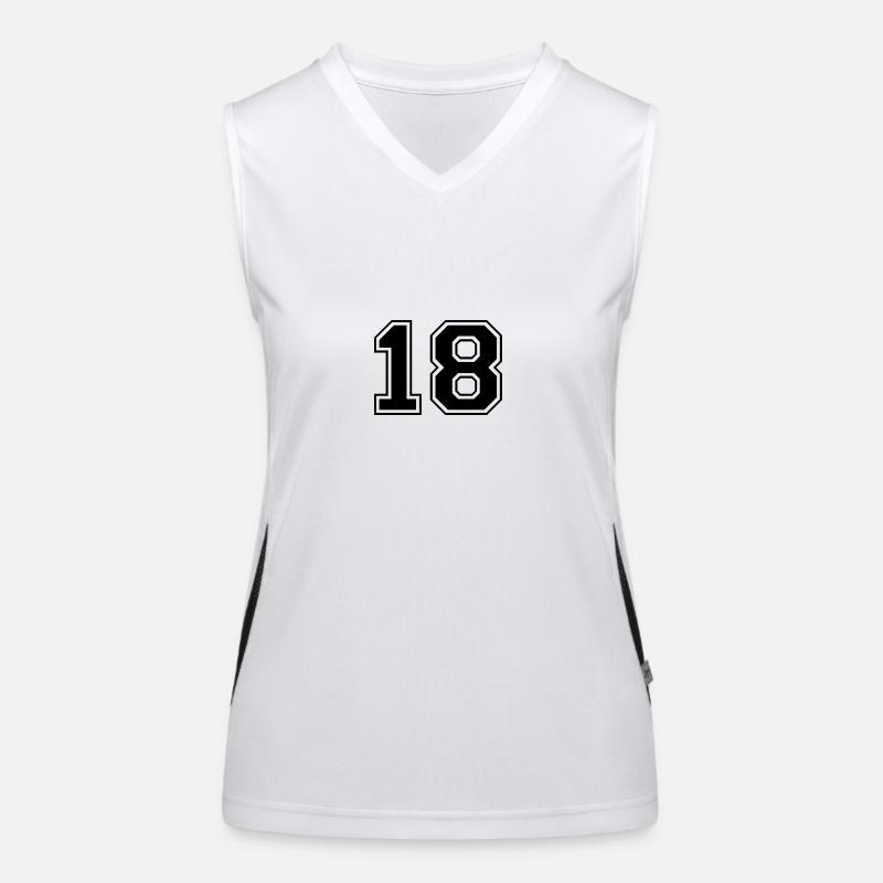 18. Geburtstag Funktionelles Kontrast-Tank Top für Frauen
