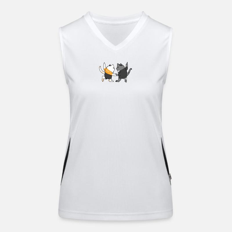 Dancing Cats Women's Functional Contrast Tank Top