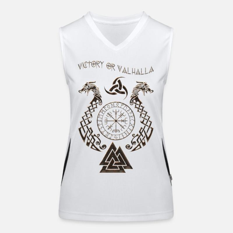 Wikinger-Symbol Funktionelles Kontrast-Tank Top für Frauen