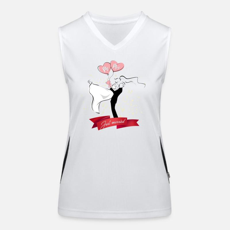 Geschenkidee zur Hochzeit oder zum Hochzeitstag Funktionelles Kontrast-Tank Top für Frauen