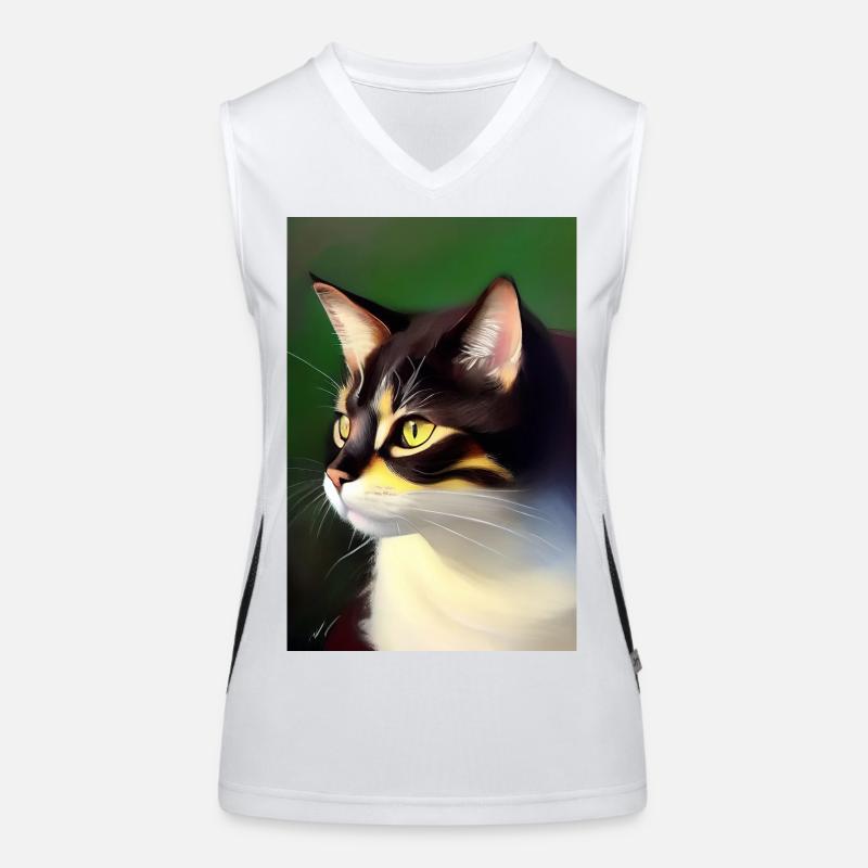 Image du chat Débardeur respirant contrasté Femme