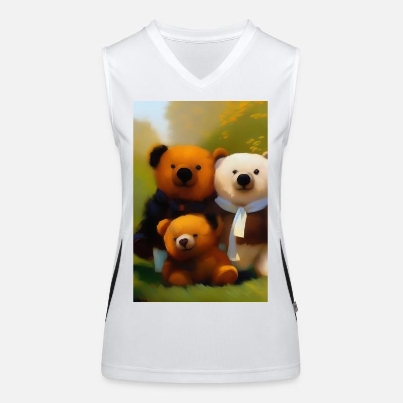Teddy bear Women's Functional Contrast Tank Top