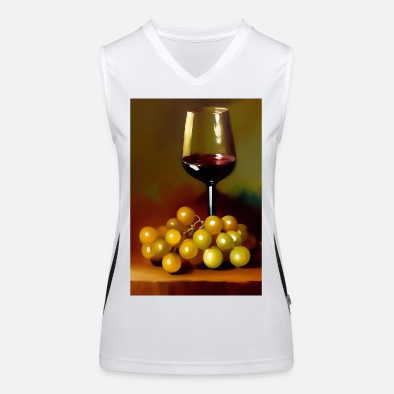 Wein Trinker Funktionelles Kontrast-Tank Top für Frauen