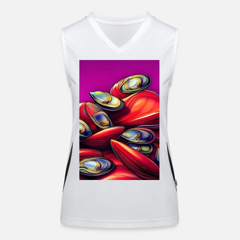 Muscheln Funktionelles Kontrast-Tank Top für Frauen