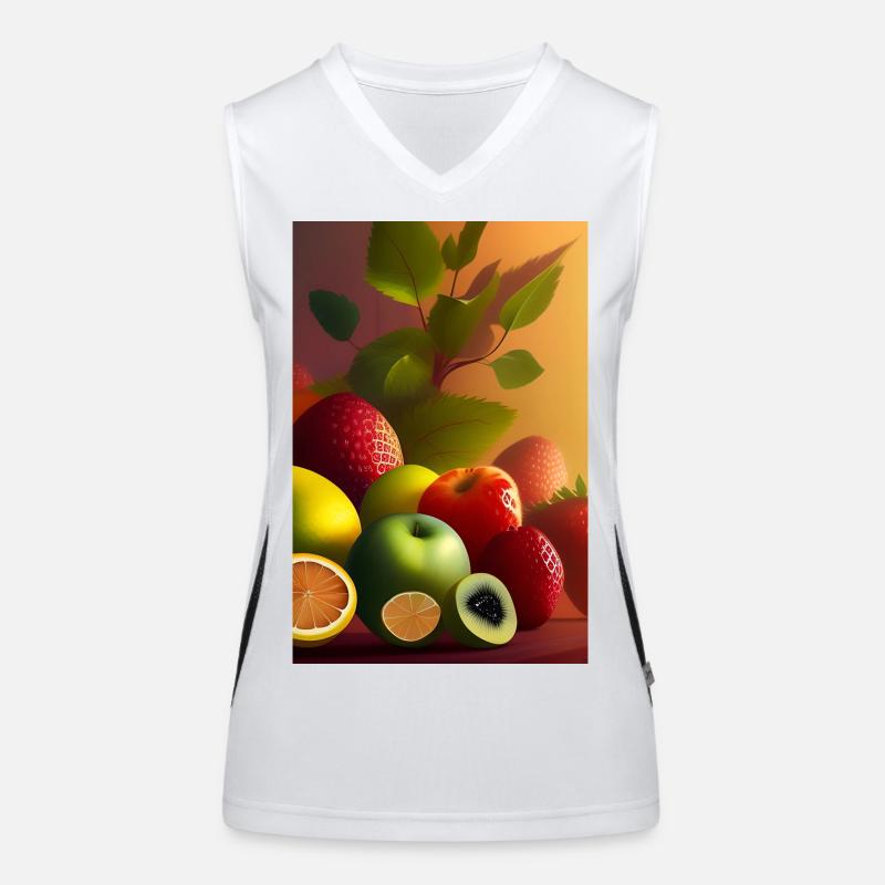 Früchte Funktionelles Kontrast-Tank Top für Frauen