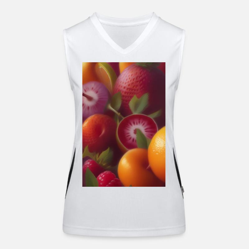 Früchte Funktionelles Kontrast-Tank Top für Frauen