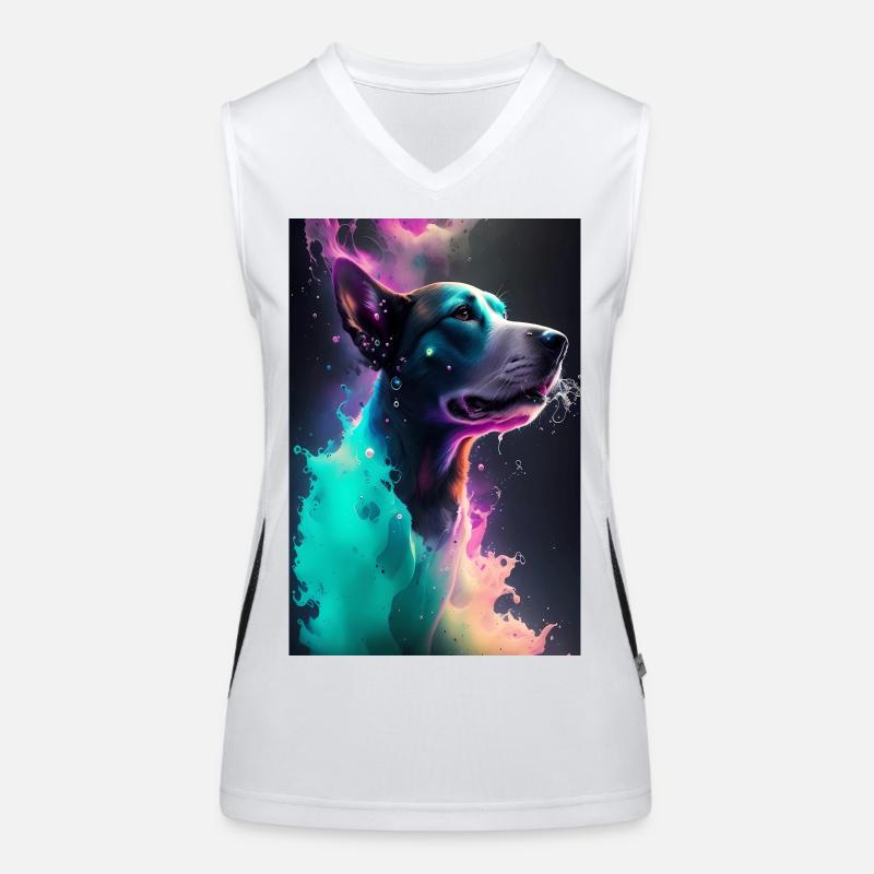Chien mignon Débardeur respirant contrasté Femme