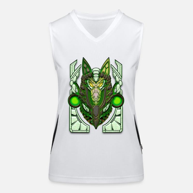 Awesome anubis cyberpunk mask Women's Functional Contrast Tank Top