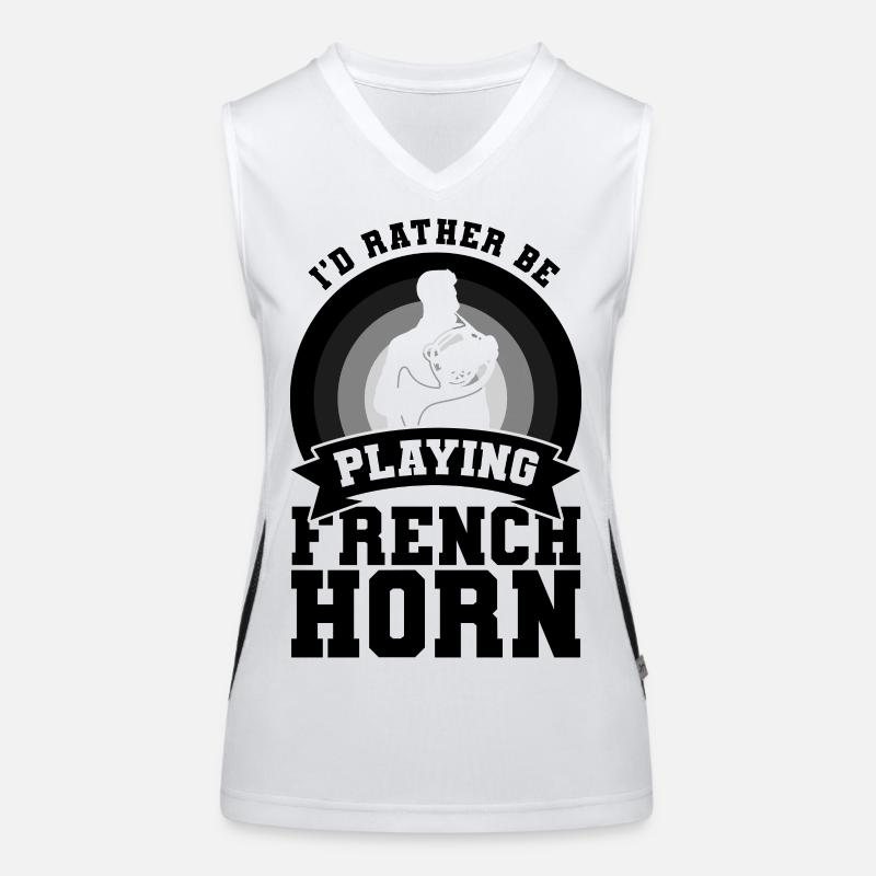 Waldhornist Spruch Funktionelles Kontrast-Tank Top für Frauen