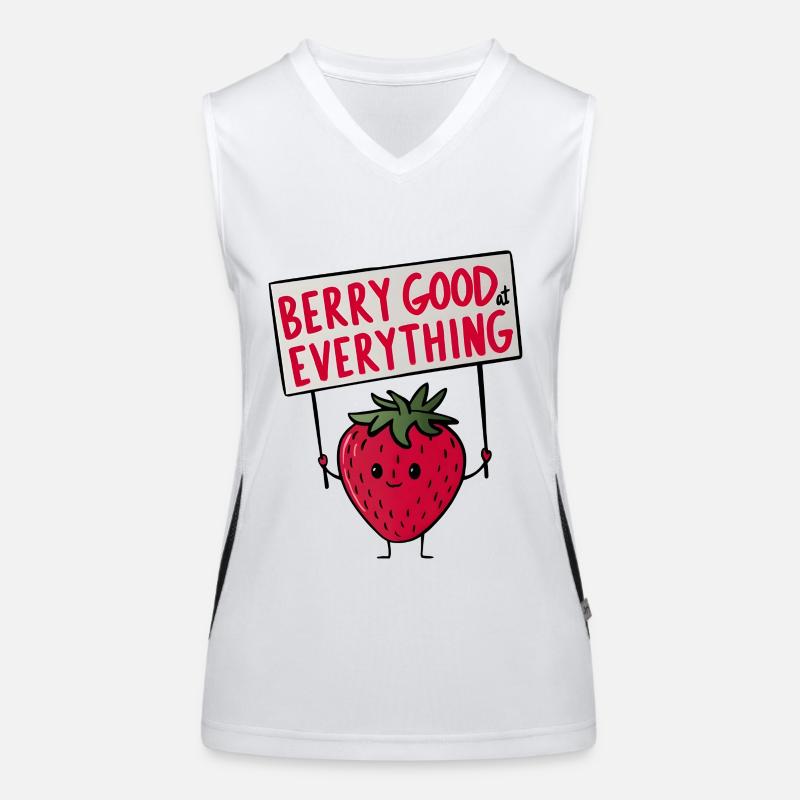 Berry Good at Everything Funktionelles Kontrast-Tank Top für Frauen