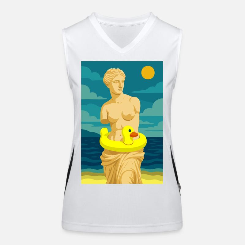 The Venus (at the beach) Women's Functional Contrast Tank Top