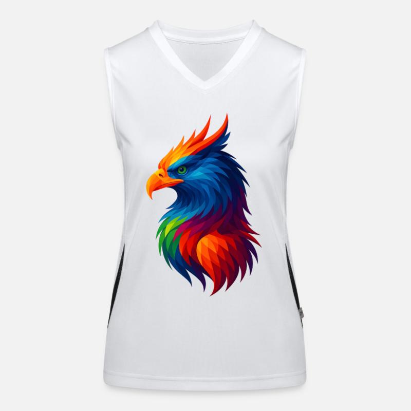 Animaux polygonaux de style WPAP - Griffin Débardeur respirant contrasté Femme