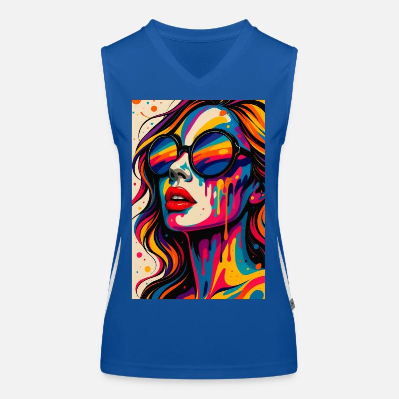 PLASTIC_BLISS Funktionelles Kontrast-Tank Top für Frauen