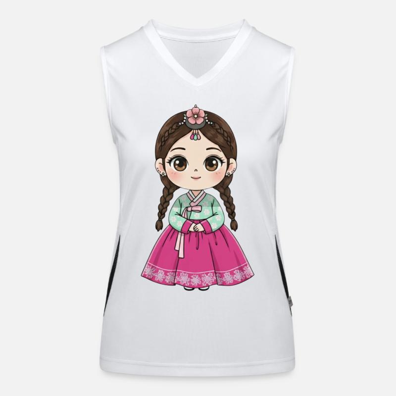Chibi Hanbok Candy Dream Chaewon Women's Functional Contrast Tank Top