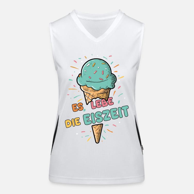 Es lebe die Eiszeit - Eiskugel Funktionelles Kontrast-Tank Top für Frauen