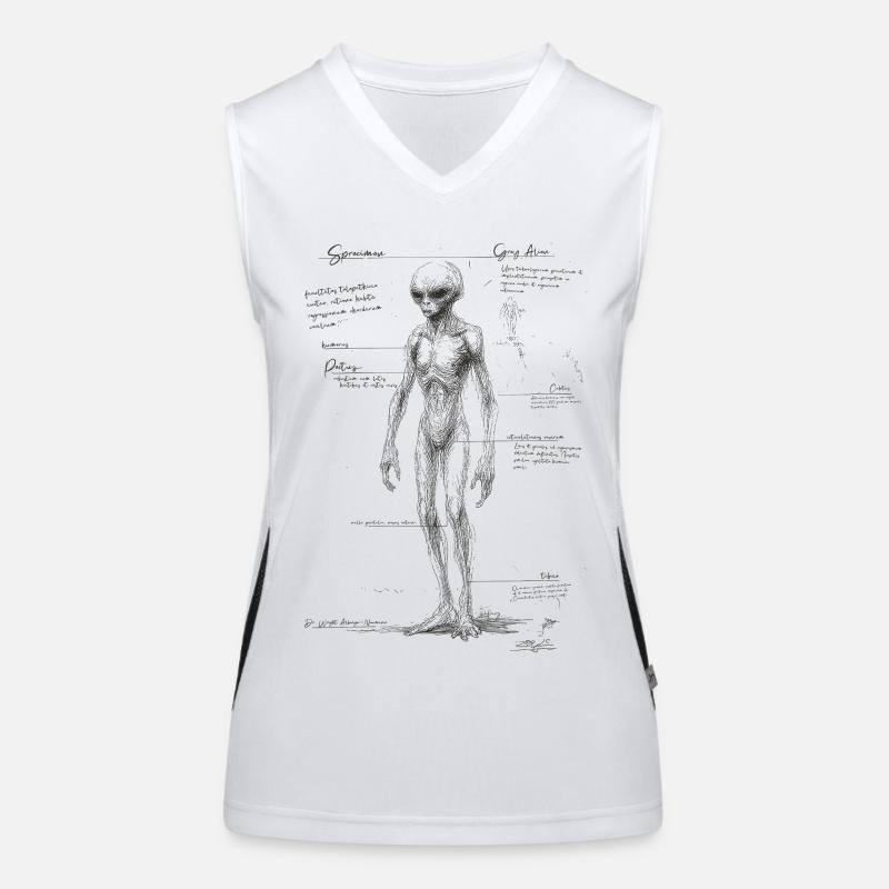 Anatomie extraterrestre Débardeur respirant contrasté Femme
