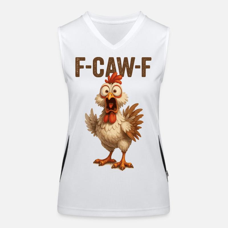 F Caw F Chicken Women's Functional Contrast Tank Top