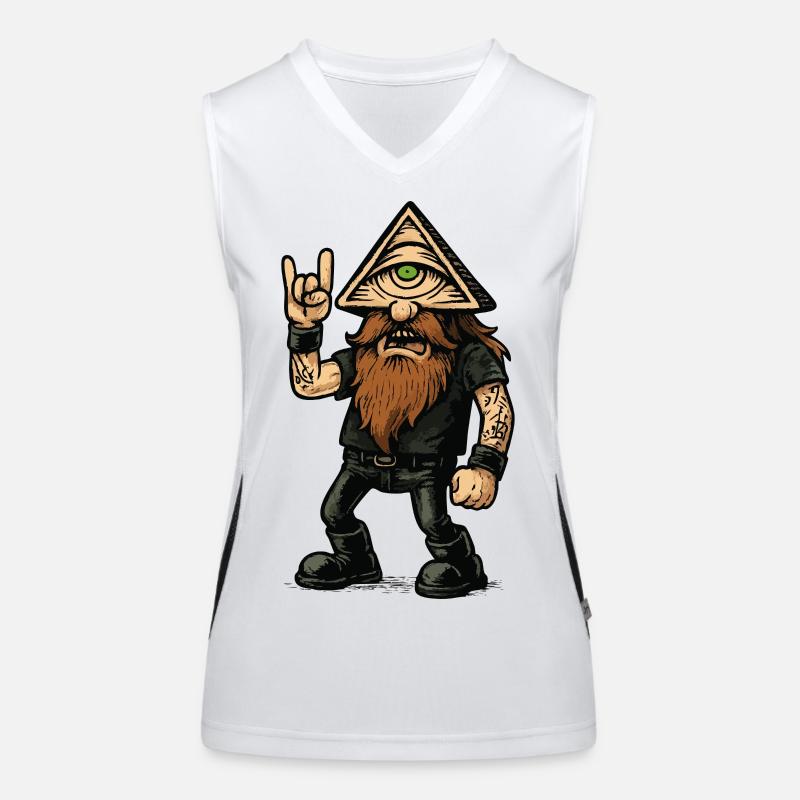 The Metal Cyclops - Women's Functional Contrast Tank Top - white/black