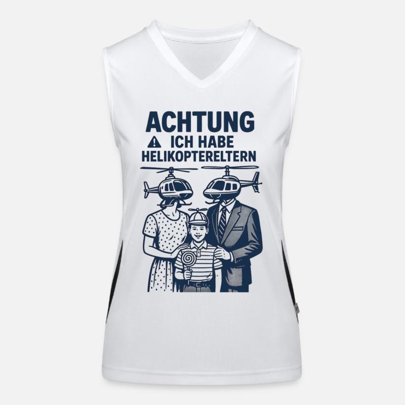 Helikoptereltern Funktionelles Kontrast-Tank Top für Frauen