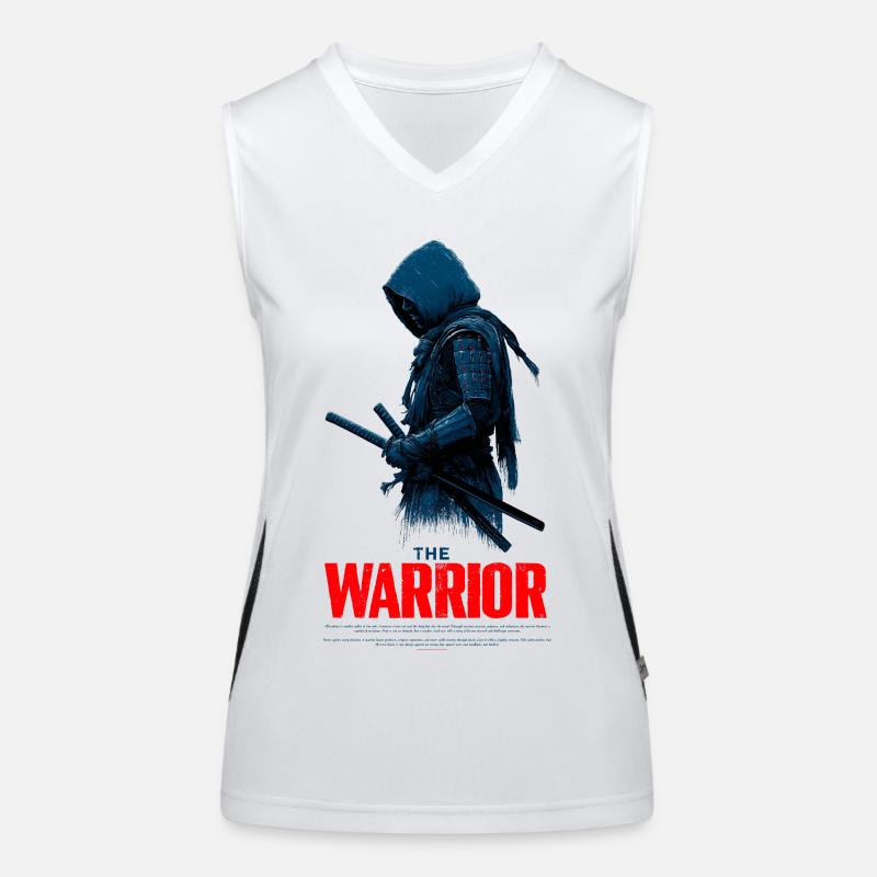Shrouded Katana Warrior Women's Functional Contrast Tank Top