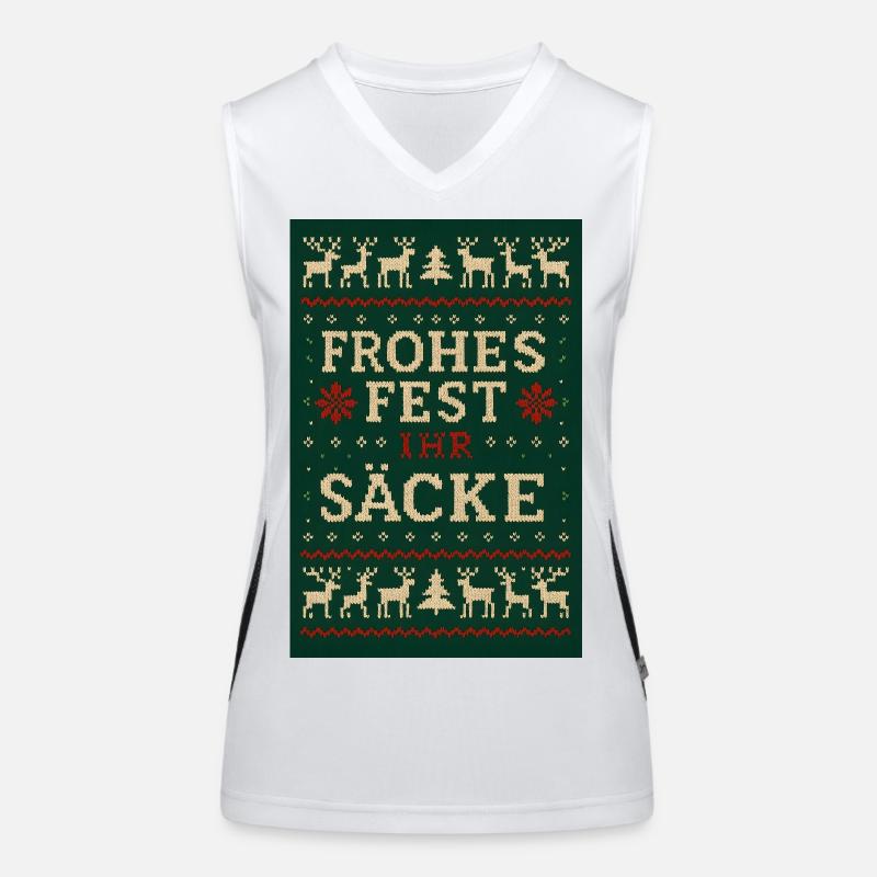 Joyeux Noël, espèce de de Noël Débardeur respirant contrasté Femme