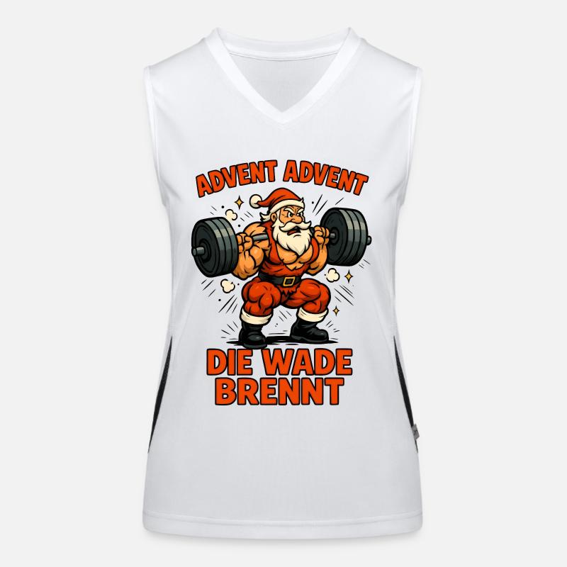 Advent Advent die Wade brennt Funktionelles Kontrast-Tank Top für Frauen