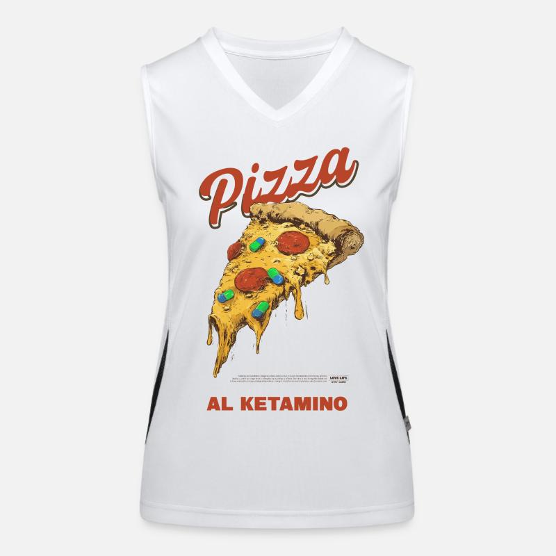 Psychedelische Pizza Scheibe Funktionelles Kontrast-Tank Top für Frauen
