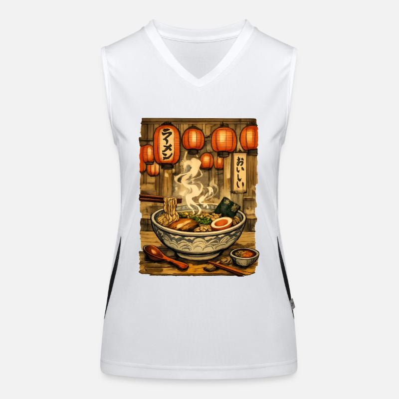 Ramen Nudelsuppe Funktionelles Kontrast-Tank Top für Frauen