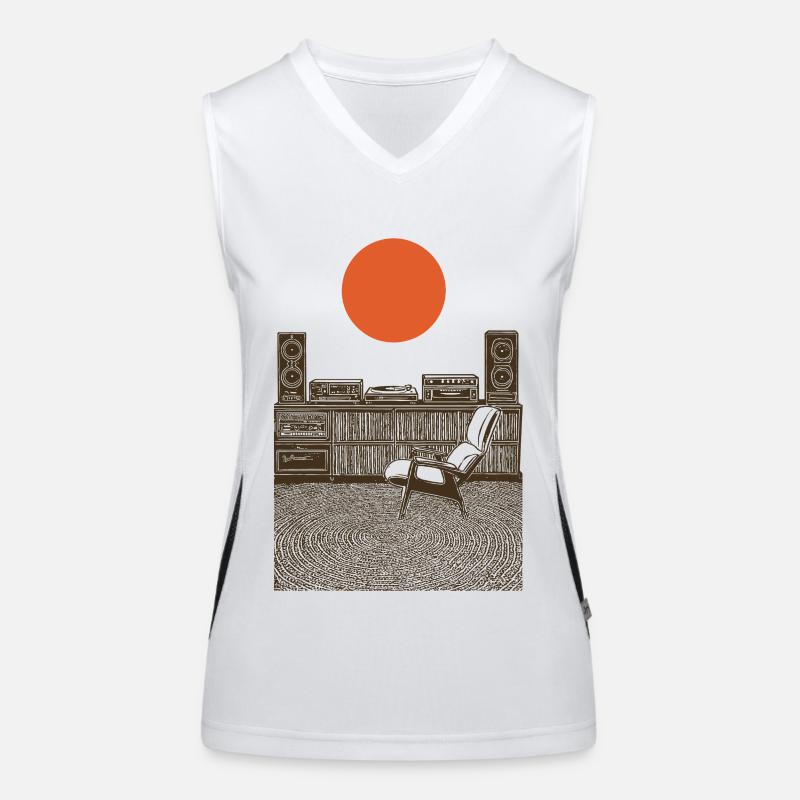 Plaisir audio Débardeur respirant contrasté Femme