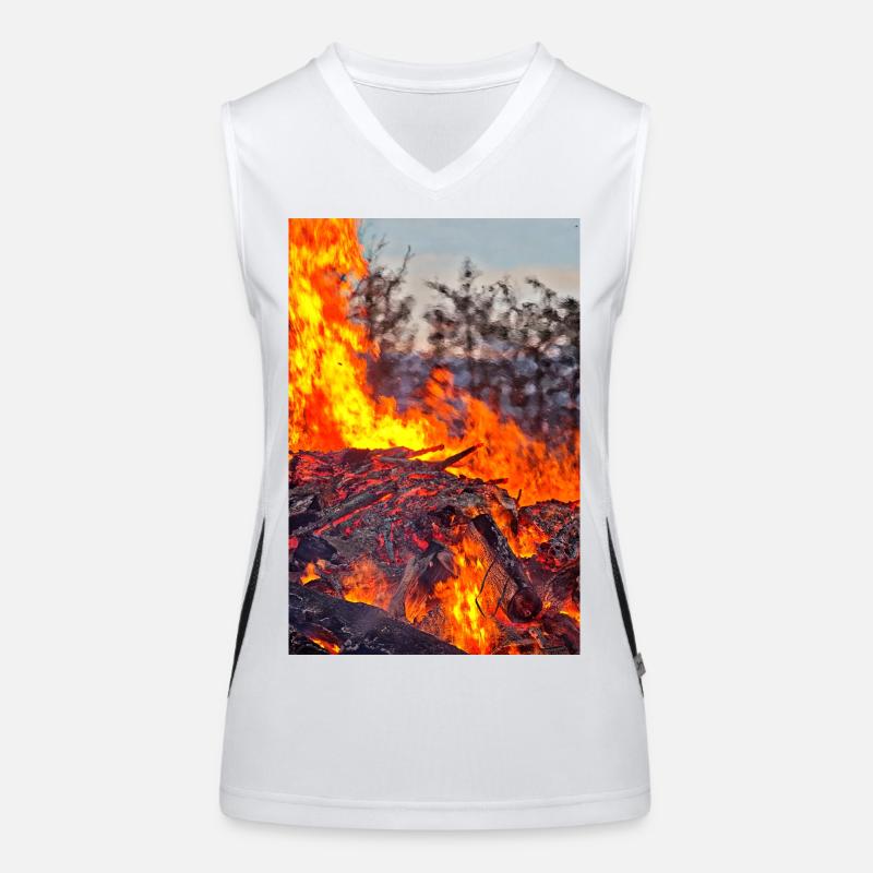 Affiche de Feu de Pâques Feu & Flamme Débardeur respirant contrasté Femme