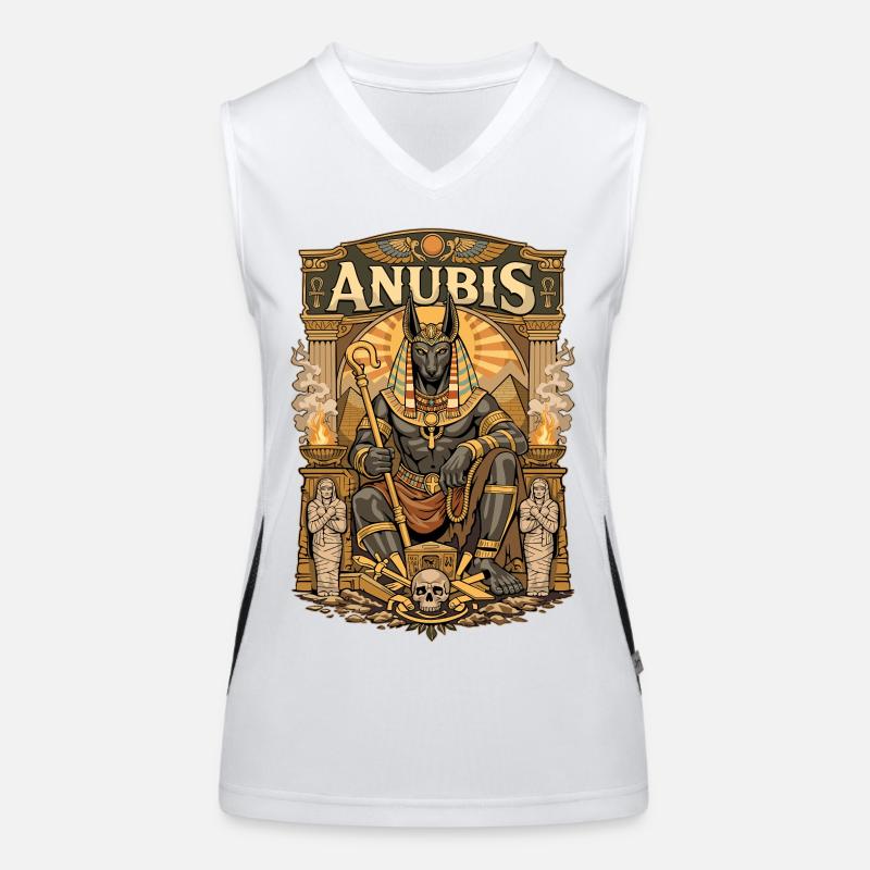 Thron von Anubis Funktionelles Kontrast-Tank Top für Frauen