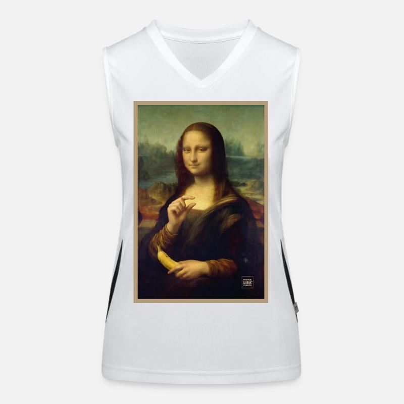 Mona Lisa Banana Scale Women's Functional Contrast Tank Top