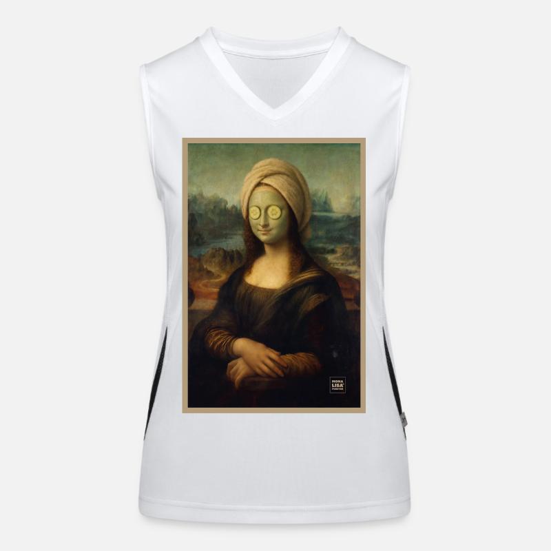 Mona Lisa Spa-Tag Funktionelles Kontrast-Tank Top für Frauen