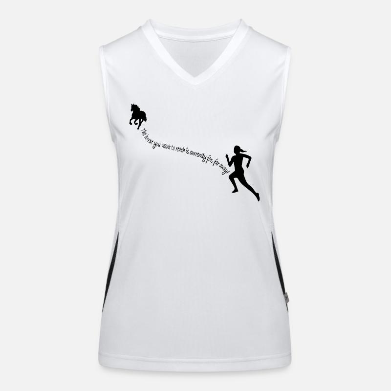 far away Funktionelles Kontrast-Tank Top für Frauen
