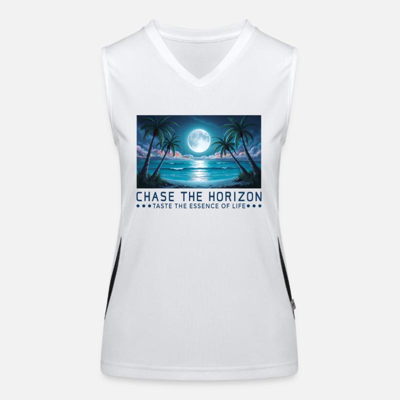 À la poursuite de l’horizon Dicton Dicton Devise Débardeur respirant contrasté Femme