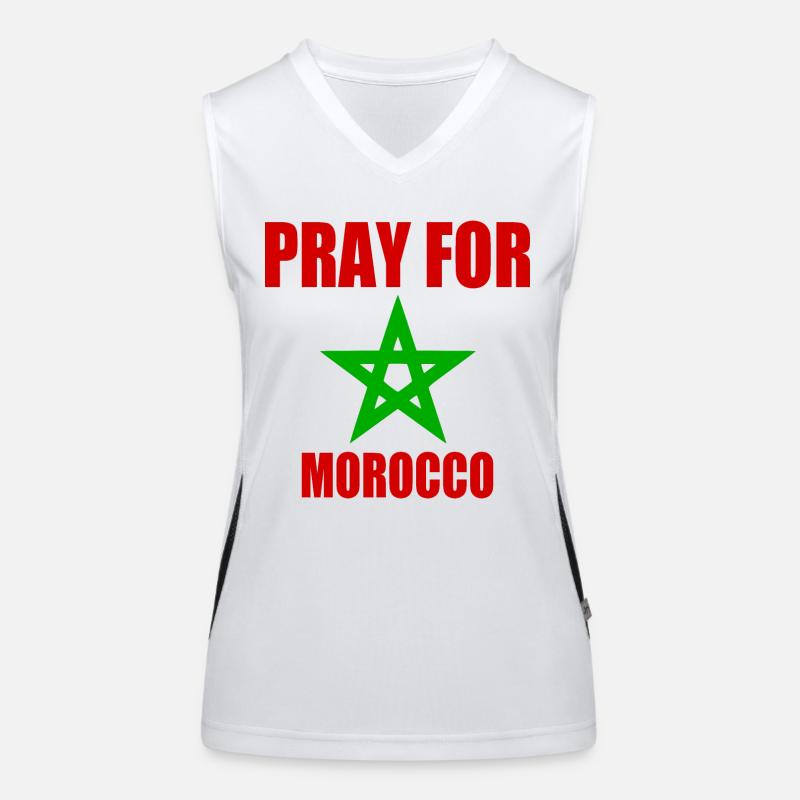 Pray for morocco - maroc Débardeur respirant contrasté Femme